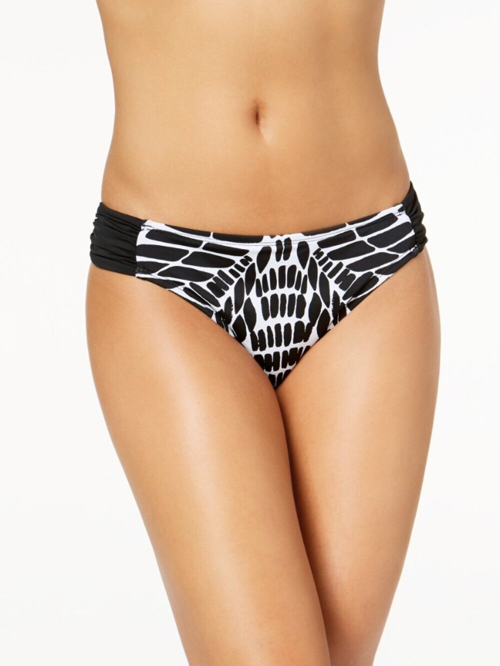 bar III Womens Animal Print Bikini Bottom
